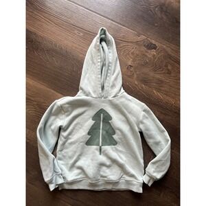 Little Co by Lauren Conrad Tree Print Hoodie Sweatshirt Light Blue Size 5T